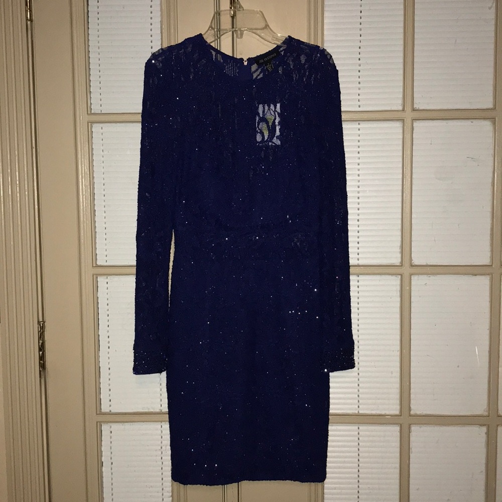 Sparkly royal blue dress